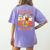 Daycare Boo Crew Halloween Spooky Costume For Teacher Women's Comfort Colors T-Shirt Back Print Violet