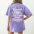 Daycare Provider Infant Teacher Quotes Toddler Teaching Women's Comfort Colors T-Shirt Back Print Violet