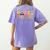 Daycare Teacher Animals Daycare Provider Back To School Women's Comfort Colors T-Shirt Back Print Violet