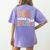 Deaf Dream Team Education Deaf Education Teacher Women's Comfort Colors T-Shirt Back Print Violet