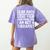 Dear Math Grow Up Solve Your Own Problems Math Teacher Women's Comfort Colors T-Shirt Back Print Violet