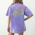 Dinosaurs Didnt Read Book Lover Boys Kids Teacher Women's Comfort Colors T-Shirt Back Print Violet