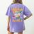 Dinosaurs Didn't Read Now They Are Extinct Reading Teacher Women's Comfort Colors T-Shirt Back Print Violet Dinosaurs Didn't Read Now They Are Extinct Reading Teacher Women's Comfort Colors T-Shirt Back Print Violet
