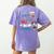 Disney Minnie Mouse Beautiful Day For Learning Teacher's Day Women's Comfort Colors T-Shirt Back Print Violet