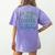 Disney This Teacher Runs On Coffee And Disney Gradient Logo Women's Comfort Colors T-Shirt Back Print Violet Disney This Teacher Runs On Coffee And Disney Gradient Logo Women's Comfort Colors T-Shirt Back Print Violet
