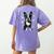 Dog Boston Terrier For Men Women Women's Comfort Colors T-Shirt Back Print Violet