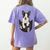 Dog Lovers Boston Terrier In Pocket Dog Face For Men Women Kids Women's Comfort Colors T-Shirt Back Print Violet