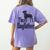 The Dogfather Boston Terrier Dog Funny Dog Gift T-Shirt For Men Women Girls Kids Women's Comfort Colors T-Shirt Back Print Violet