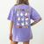 What Are We Doing Today Ghost PE Teacher Team Halloween Women's Comfort Colors T-Shirt Back Print Violet