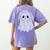 Dont Judge a Disability By Its Visibility Teacher Women's Comfort Colors T-Shirt Back Print Violet