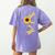 Dragonfly Sunflower Teacher Growth Mindset Choose To Shine Women's Comfort Colors T-Shirt Back Print Violet
