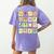 Dual Language Crew Bilingual Spanish Teacher Back To School For Men Women Women's Comfort Colors T-Shirt Back Print Violet