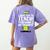 Duble2t I Just Like To Teach Teachings My Favorite Elf Teacher -Adults & -Kids Red Short Sleeve Women's Comfort Colors T-Shirt Back Print Violet