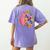 Dyslexia Different Perspective Reading Brain Floral Teacher Women's Comfort Colors T-Shirt Back Print Violet Dyslexia Different Perspective Reading Brain Floral Teacher Women's Comfort Colors T-Shirt Back Print Violet