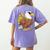 Eagle First Day Of School Teacher Back To School Eagle Women's Comfort Colors T-Shirt Back Print Violet