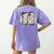 Eagles Teacher School Sports Fan Team Spirit Women's Comfort Colors T-Shirt Back Print Violet