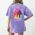 Earth Without Art Is Just Eh Painting Artist Pun Art Teacher Women's Comfort Colors T-Shirt Back Print Violet