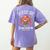 Lets Eat Kids Punctuation Saves Lives Thanksgiving Teacher Women's Comfort Colors T-Shirt Back Print Violet Lets Eat Kids Punctuation Saves Lives Thanksgiving Teacher Women's Comfort Colors T-Shirt Back Print Violet