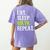 Eat Sleep Math Repeat Teacher Lover Women's Comfort Colors T-Shirt Back Print Violet