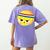 The Eggcellent Athlete Good Egg Teacher Halloween Food Group Women's Comfort Colors T-Shirt Back Print Violet