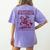 Elopement Wrangler Teacher ABA Behavior Support Cowboy Women's Comfort Colors T-Shirt Back Print Violet
