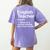 English Teacher Definition Back To School First Day Women's Comfort Colors T-Shirt Back Print Violet