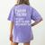 English Teacher Because Math Teachers Need Heroes Too Women's Comfort Colors T-Shirt Back Print Violet