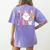 ESL Teacher Boo Crew Halloween Costume Women's Comfort Colors T-Shirt Back Print Violet