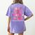 In My Esl Teacher Era Back To School ESL Teacher Groovy Women's Comfort Colors T-Shirt Back Print Violet