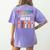 Everyone Is Welcome Here Shirt Teacher Women's Comfort Colors T-Shirt Back Print Violet