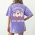 Exhausted Daycare Teacher Is My Costume Halloween Ghost Fun For Men Women Women's Comfort Colors T-Shirt Back Print Violet Exhausted Daycare Teacher Is My Costume Halloween Ghost Fun For Men Women Women's Comfort Colors T-Shirt Back Print Violet