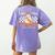 Fab Boo Lous 5th Grade Teacher Retro Ghost Spooky Halloween Women's Comfort Colors T-Shirt Back Print Violet