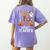Faboolous INFANT Teacher Halloween Women's Comfort Colors T-Shirt Back Print Violet