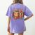 Fall Book Pumpkin Retro Reading Halloween Teacher Women's Comfort Colors T-Shirt Back Print Violet Fall Book Pumpkin Retro Reading Halloween Teacher Women's Comfort Colors T-Shirt Back Print Violet