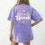 Fall For A Great Book Reading Librarian Autumn Teacher Women's Comfort Colors T-Shirt Back Print Violet