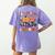 Fall In Love With Learning Teacher Retro Thanksgiving Women's Comfort Colors T-Shirt Back Print Violet Fall In Love With Learning Teacher Retro Thanksgiving Women's Comfort Colors T-Shirt Back Print Violet