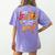 Lets Fall In Love With PE Teacher Thanksgiving Women's Comfort Colors T-Shirt Back Print Violet