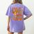 Fall In Love With Science Math Teacher Fall Thanksgiving Women's Comfort Colors T-Shirt Back Print Violet