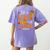 Fall In Love With Teaching 1st Grade Teacher Thanksgiving For Men Women Girls Kids Women's Comfort Colors T-Shirt Back Print Violet