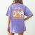 Are You Fall O Ween Directions Halloween Teacher Women's Comfort Colors T-Shirt Back Print Violet