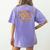 All About Fall Prevention Therapy SPED Teacher Thanksgiving Women's Comfort Colors T-Shirt Back Print Violet