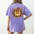 Fall Pumpkin Book Lover Spooky Librarian Teacher Halloween Women's Comfort Colors T-Shirt Back Print Violet Fall Pumpkin Book Lover Spooky Librarian Teacher Halloween Women's Comfort Colors T-Shirt Back Print Violet