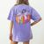Fall Pumpkin Books Lover Halloween Teacher Teaching Staff Women's Comfort Colors T-Shirt Back Print Violet Fall Pumpkin Books Lover Halloween Teacher Teaching Staff Women's Comfort Colors T-Shirt Back Print Violet