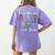 My Favorite Monsters Call Me Teacher Thank Mummy Vampire Bat Women's Comfort Colors T-Shirt Back Print Violet