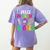 Feliz Primer Dia De Clases Kids Girl Teacher Spanish School Women's Comfort Colors T-Shirt Back Print Violet