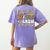 Field Zoo Trip Teacher First Grade Crew Back To School Women's Comfort Colors T-Shirt Back Print Violet