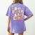 In My Fifth Grade Era 5th Grade Era Teacher Back To School Women's Comfort Colors T-Shirt Back Print Violet