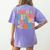 In My Fifth Grade Era 5th Grade Teacher Back To School Women's Comfort Colors T-Shirt Back Print Violet
