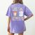 First Coffee Then Data SPED Teacher Taking a Break Women's Comfort Colors T-Shirt Back Print Violet