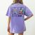 First Data Then Christmas I'm Earning A Break Sped Teacher Men Women Women's Comfort Colors T-Shirt Back Print Violet